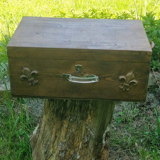 Coffre/Valise ancienne en bois.