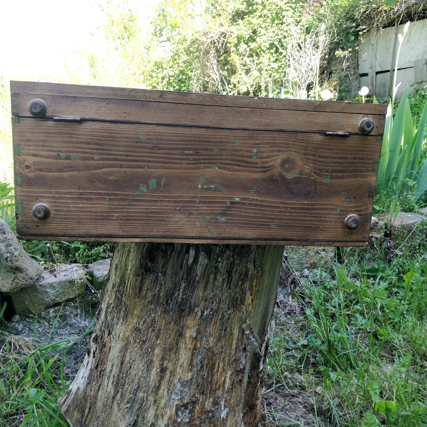 Coffre/Valise ancienne en bois.