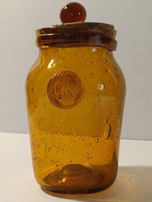 Bocal en verre bullé BIOT.
