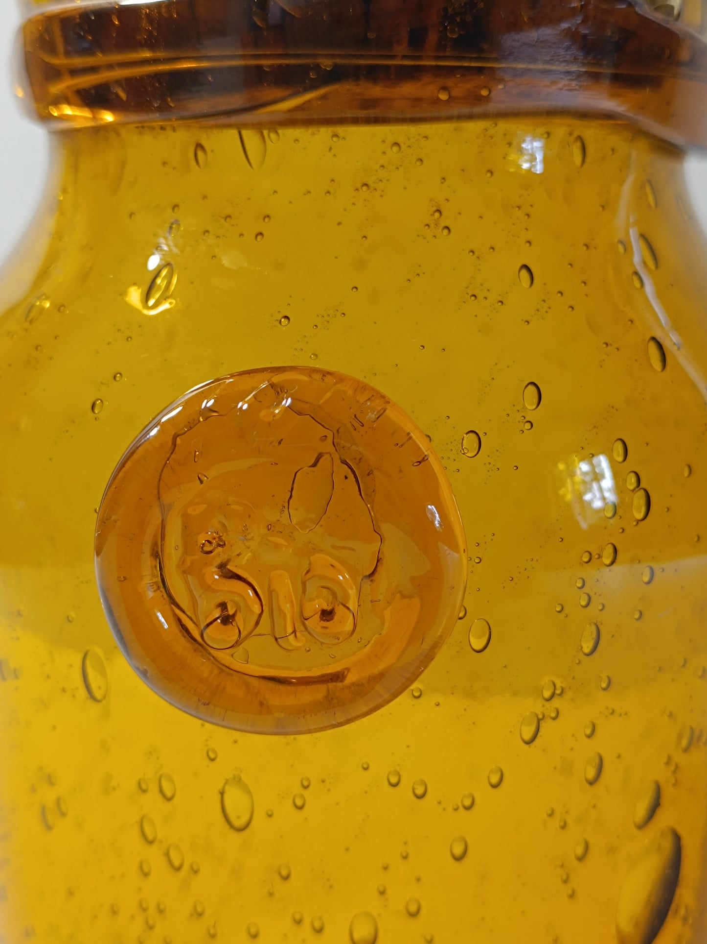 Bocal en verre bullé BIOT.