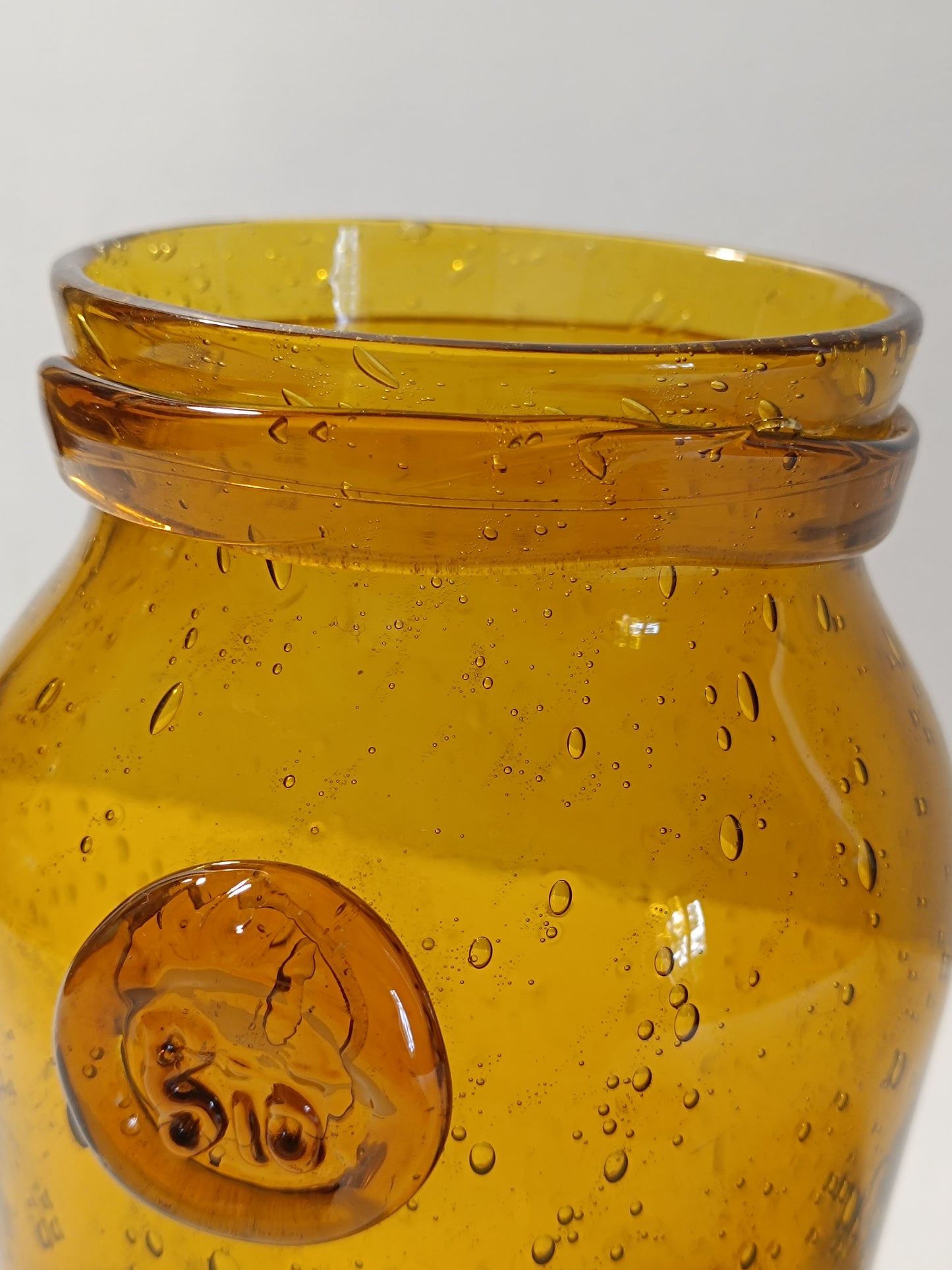 Bocal en verre bullé BIOT.