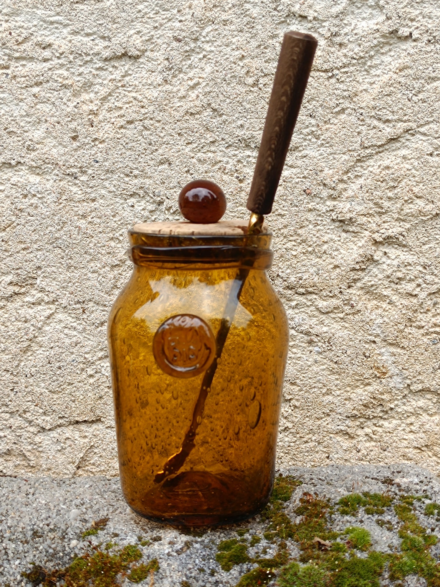 Bocal en verre bullé BIOT.