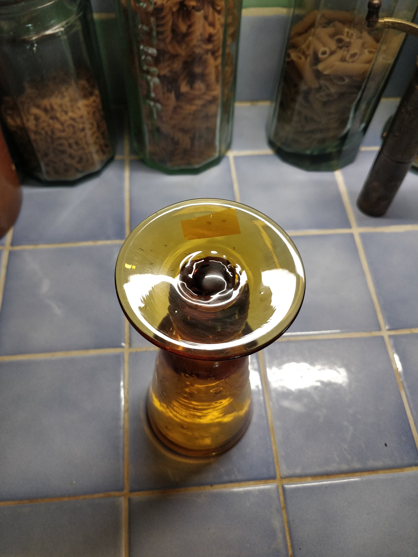 Coupe ambré soufflé à la bouche