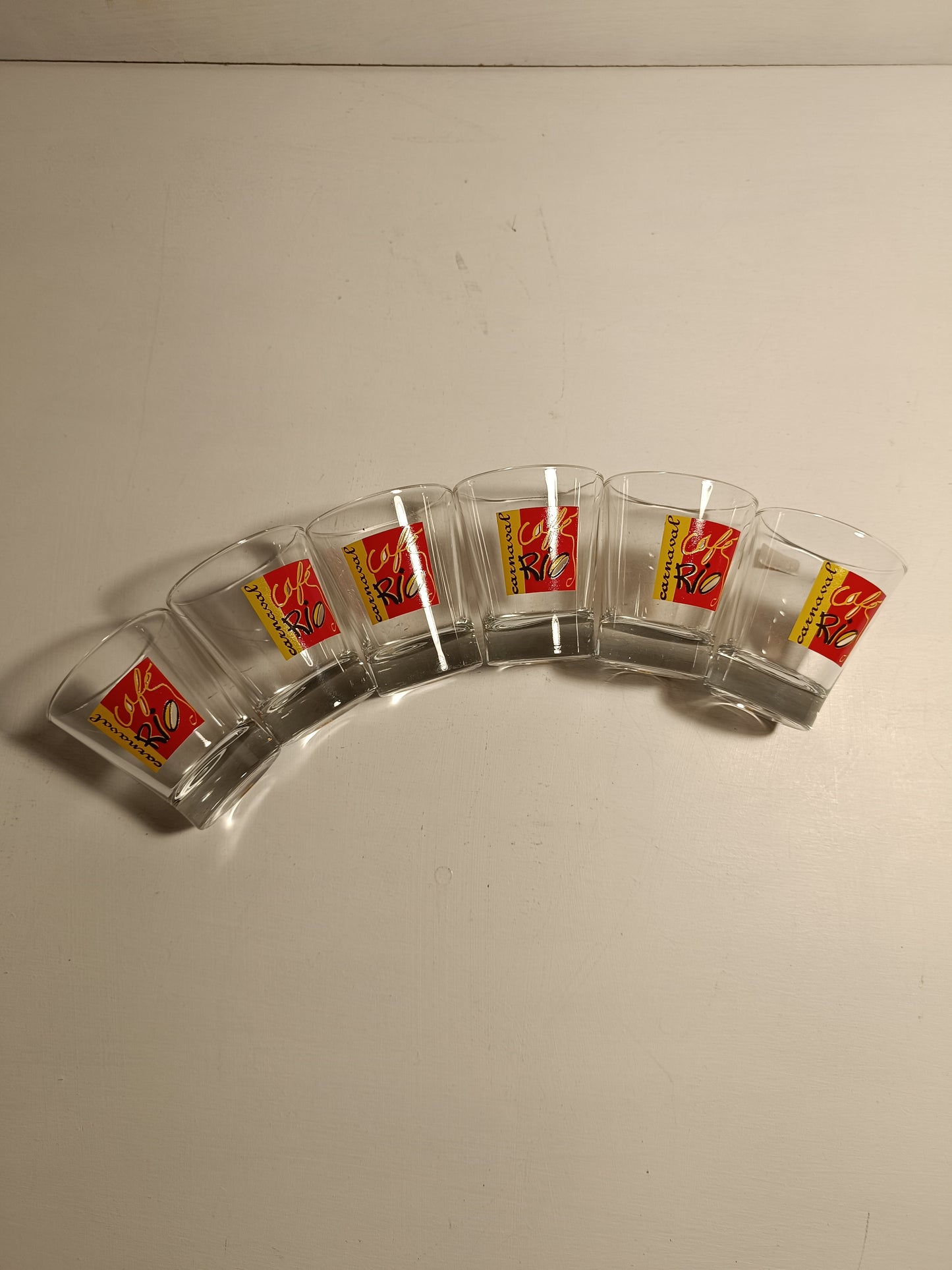 set de six tasses expressos, café Rio Caranaval.