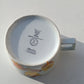 Tasse plus sous tasse, porcelaine du Berry, haute porcelaine.