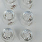Six verres pour digestif estampillés REIMS FRANCE.
