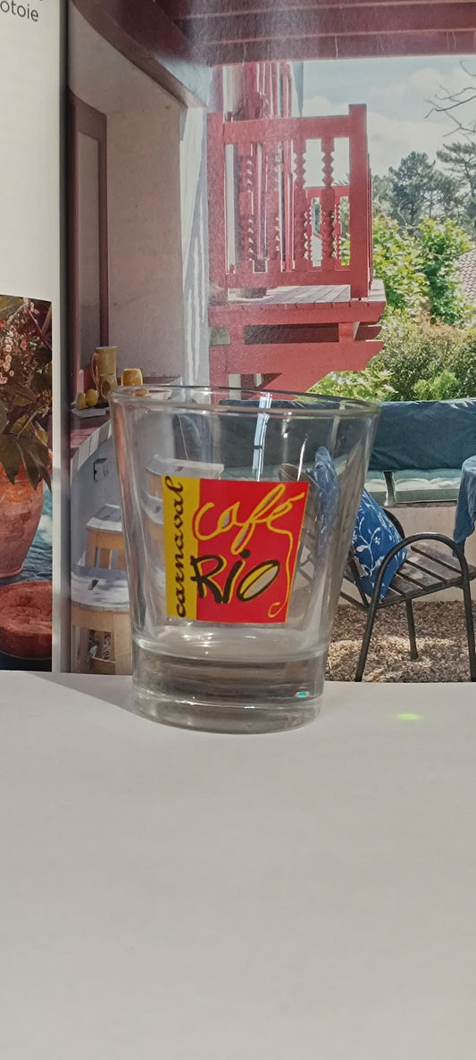 set de six tasses expressos, café Rio Caranaval.