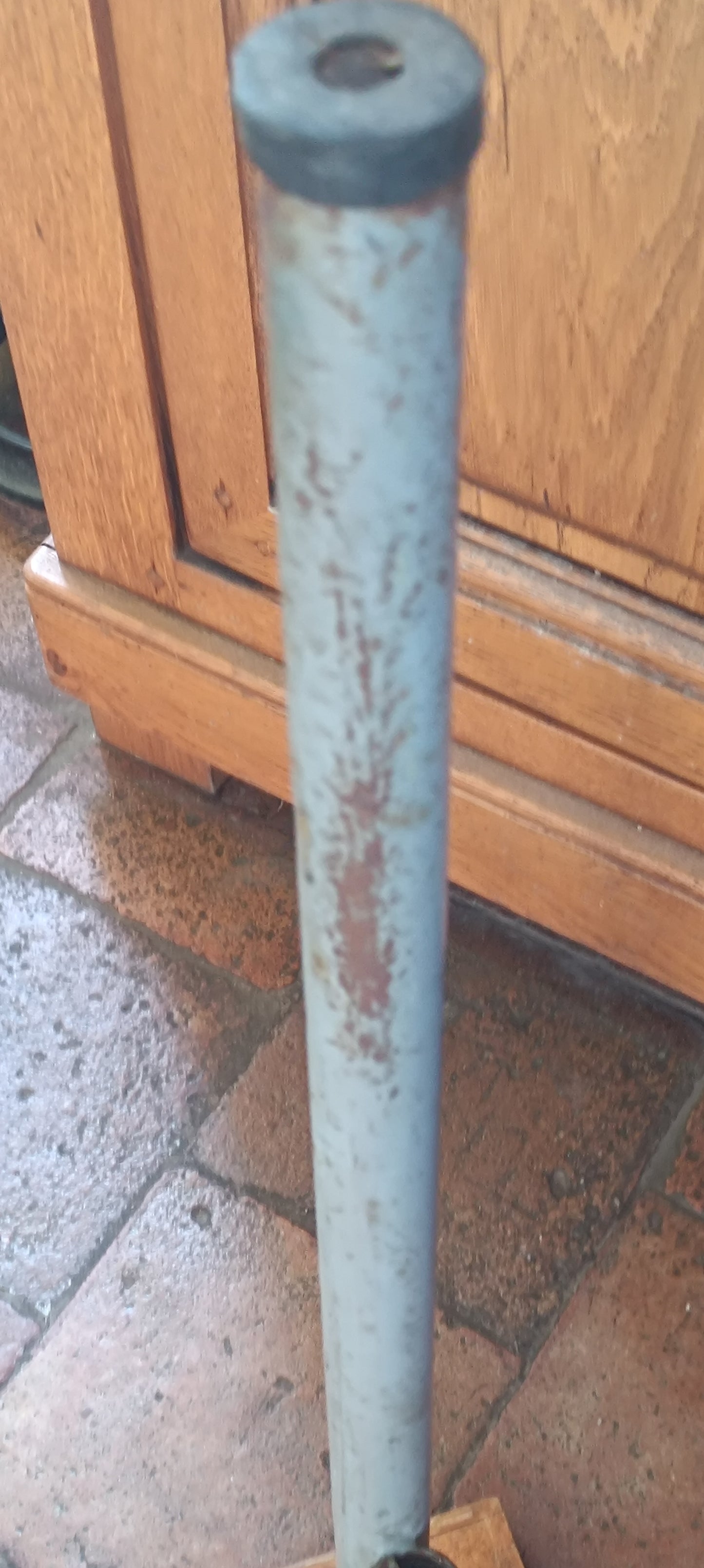 Table industriel ancienne bois et métal.