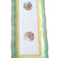 Plat rectangulaire ancien Digoin Sarreguemines — Décor romantique et dorures
