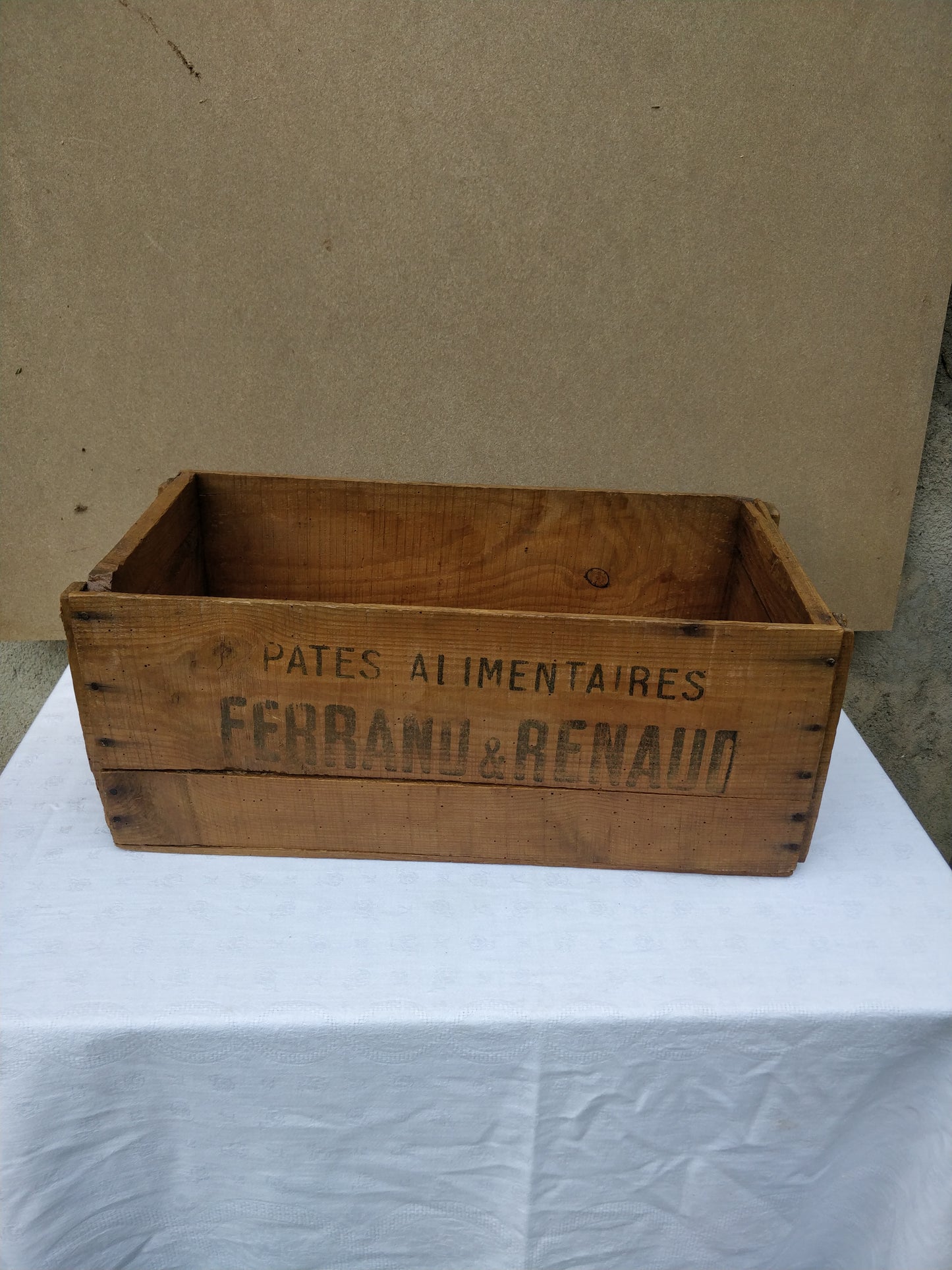 Ancienne caisse pâtes alimentaires