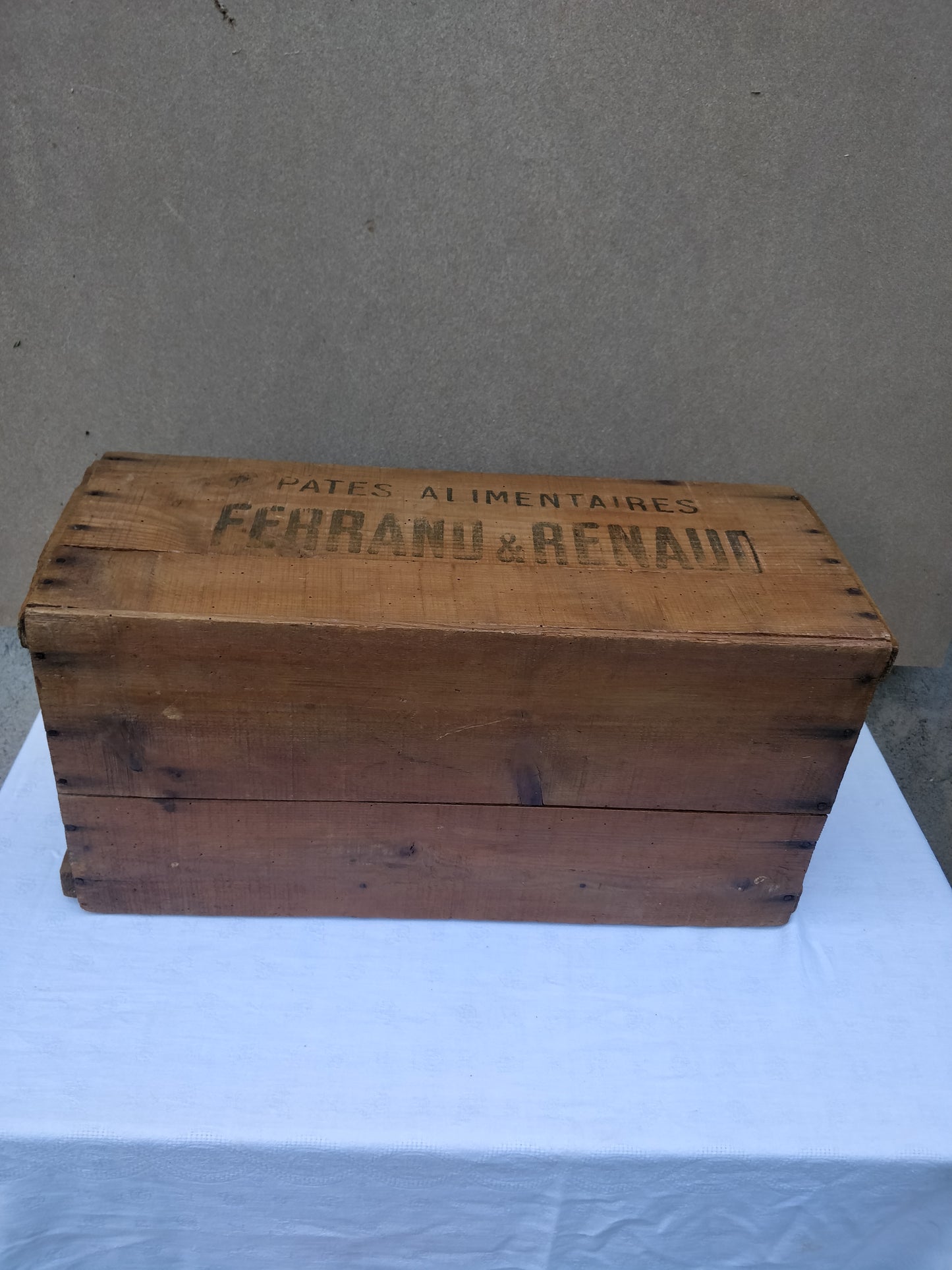Ancienne caisse pâtes alimentaires