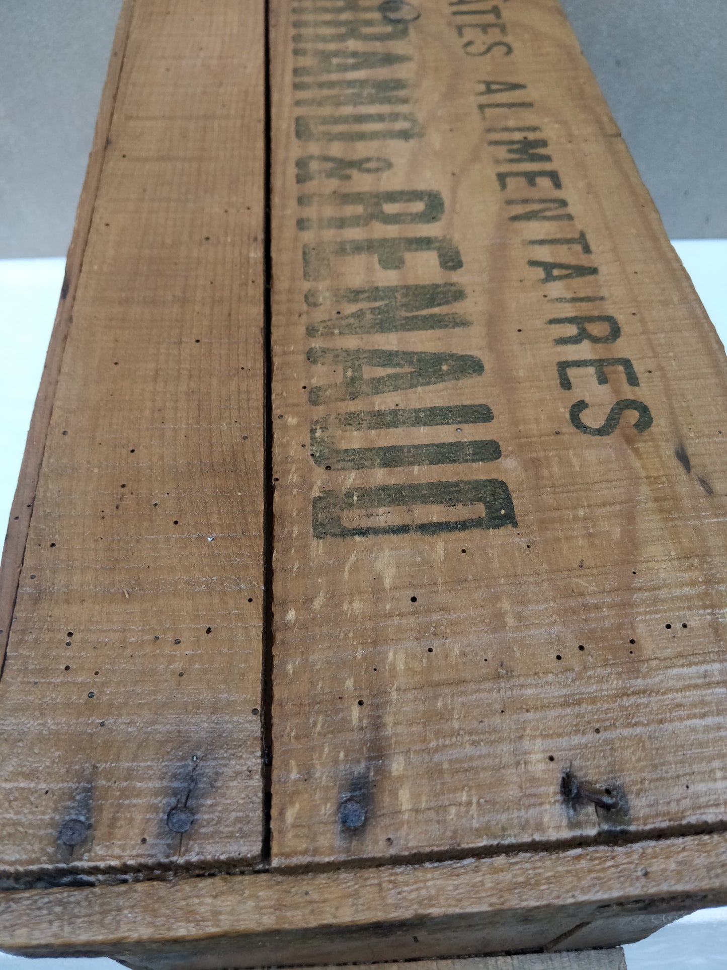 Ancienne caisse pâtes alimentaires