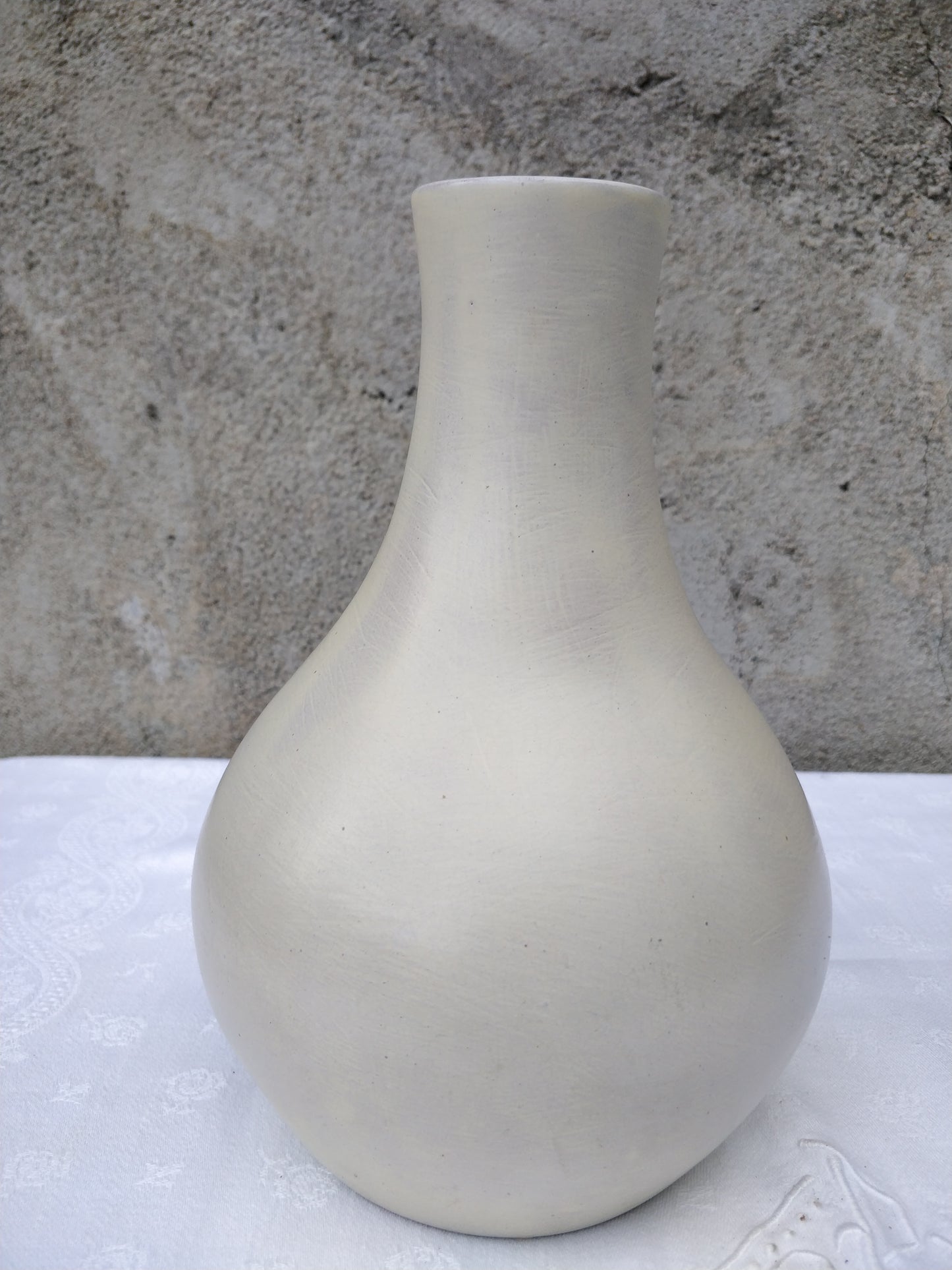 Soliflore terre cuite émaillée.