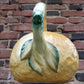 Ancien pichet barbotine citron