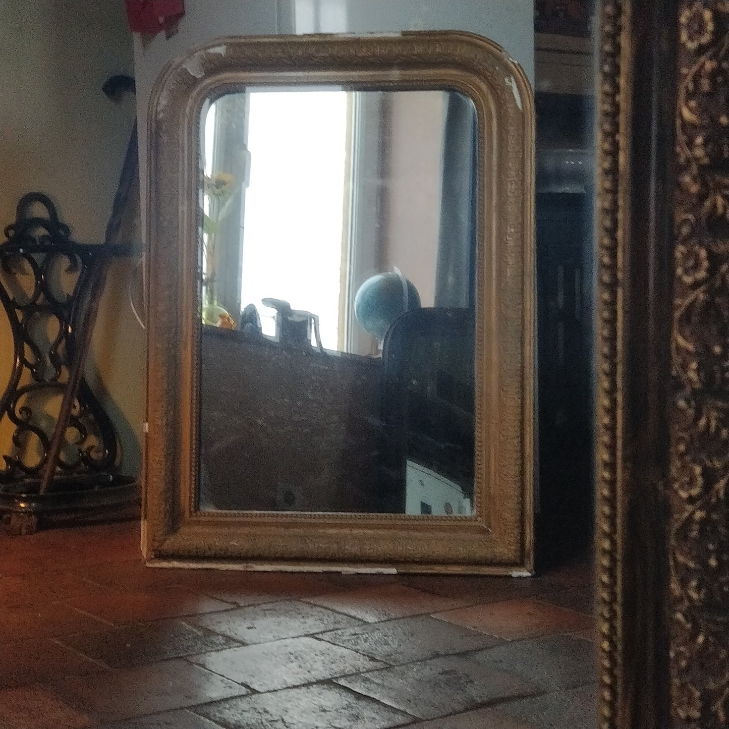 Miroir ancien trumeau de cheminée